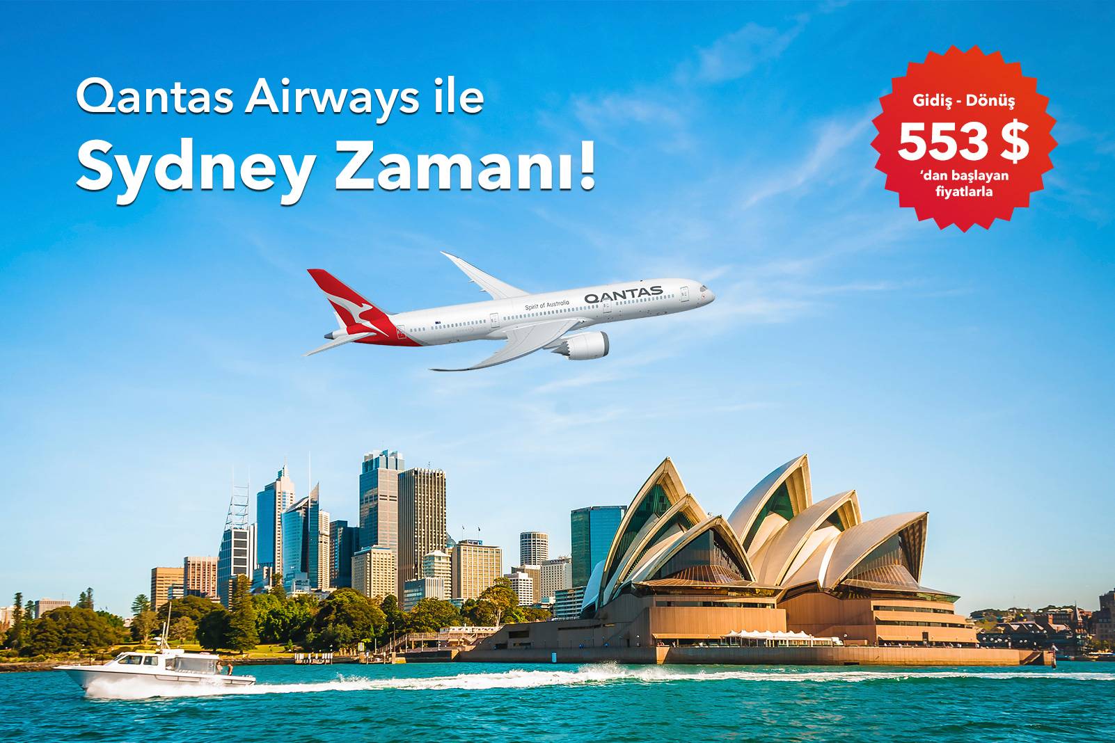 Qantas Airways ile Sydney'e Promosyonlu Uçuş Fırsatı!