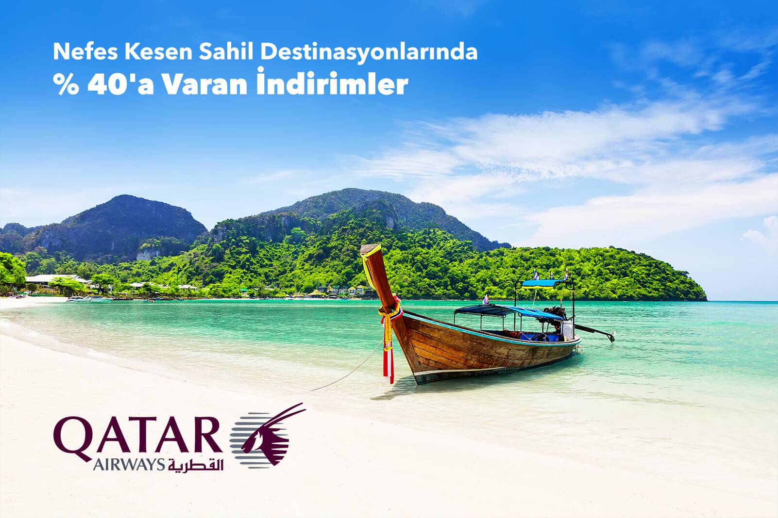 Qatar Airways ile % 40'a Varan İndirim Fırsatları